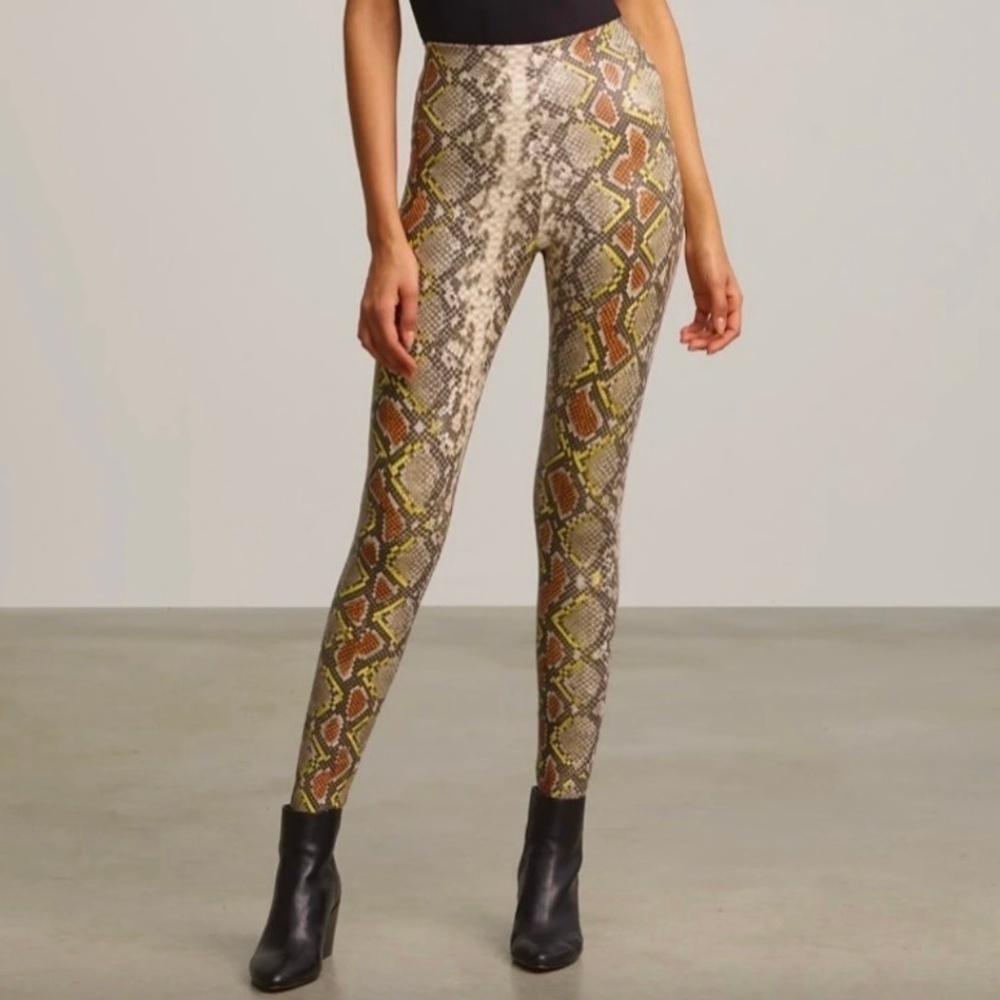 Commando Snake Print Faux Leather Leggings